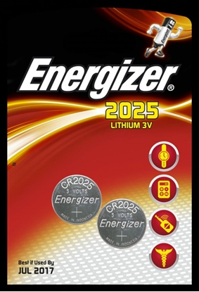 Attēls no Energizer Bateria CR2025 2 szt.
