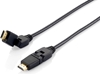 Изображение Equip Swivel HDMI 2.0 Cable, 2m, Swivel plug