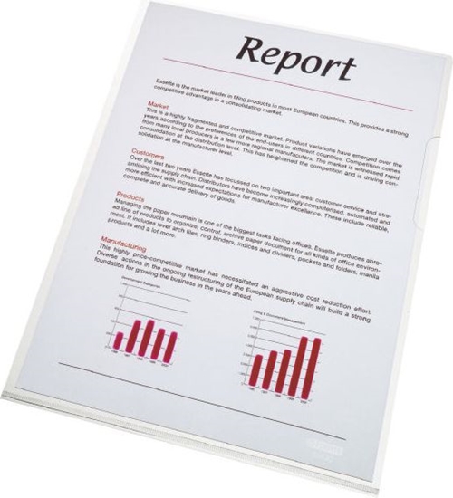Изображение Esselte Ofertówka, obwoluta A4 sztywna 150 mic 25 szt (10K036Y)