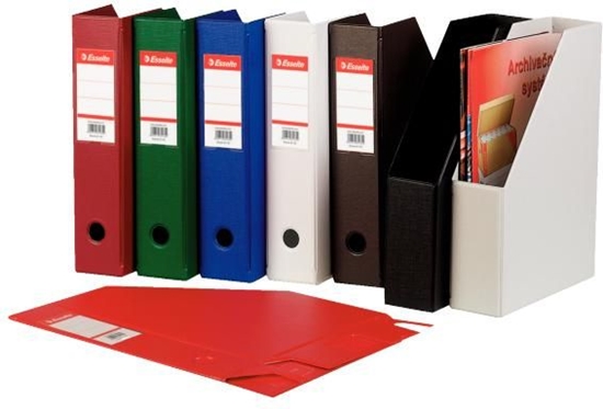 Picture of Esselte Pojemnik na dokumenty, czasopisma A4 skadany PCV 70mm czarny (10K216A)