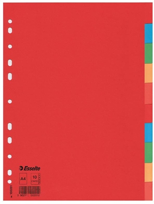 Изображение Esselte Przekadki kartonowe A4 10szt. (100201)