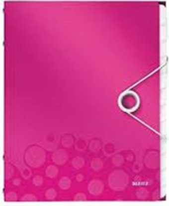 Picture of Esselte Teczki z 12 przegródkami Leitz Wow róowa (4634-00-23)