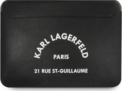 Attēls no Etui Karl Lagerfeld Karl Lagerfeld Sleeve Klcs133Rsgsfbk 13" Czarny/Black Saffiano Rsg