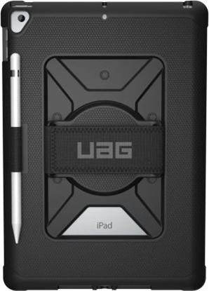 Изображение Etui na tablet UAG UAG Metropolis Hand Strap - obudowa ochronna z uchwytem na dłoń do iPad 10.2" 7&8G (czarna)