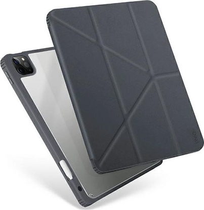 Picture of Etui na tablet Uniq UNIQ etui Moven iPad Pro 12,9" (2021) Antimicrobial szary/charcoal grey