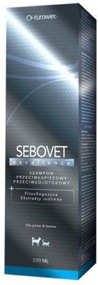 Attēls no EUROWET Sebovet Excellence - szampon przeciwupieowy i przeciwojotokowy dla kota i psa 200ml