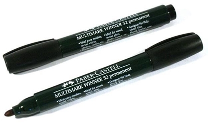 Attēls no Faber-Castell Marker wodoodporny okrga kocówka czarny