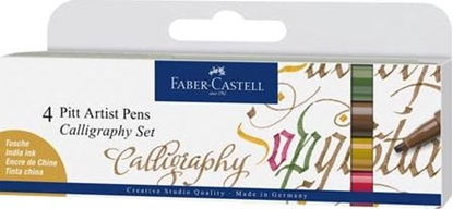 Attēls no Faber-Castell Zestaw do kaligrafii 4 kolory