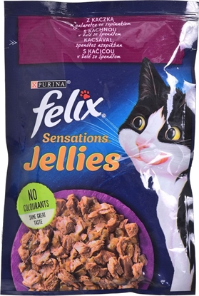 Attēls no Felix FELIX SENSATIONS Kaczka Szpinak 85g