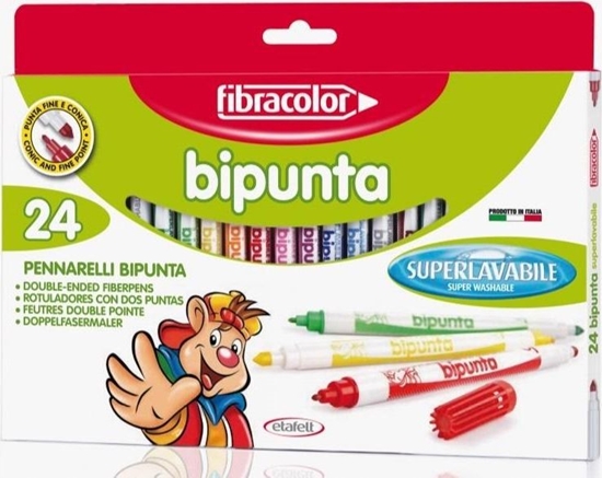 Picture of Fibracolor Pisaki Bipunta Double Point 24 kol FIBRACOLOR