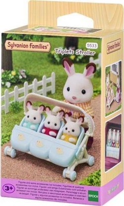 Attēls no Figurka Epoch Sylvanian Families - Spacerówka dla trojaczków (5533)