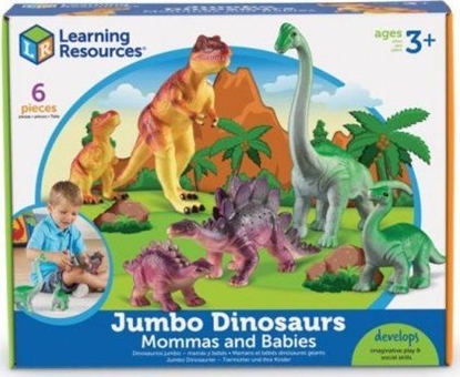 Attēls no Figurka Learning Resources Jumbo Mamy i Dzieci - Dinozaury (LER0836)