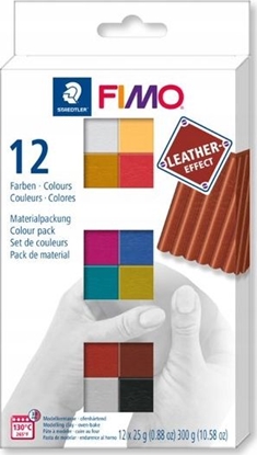 Attēls no Fimo Masa plastyczna Leather 12 kolorów