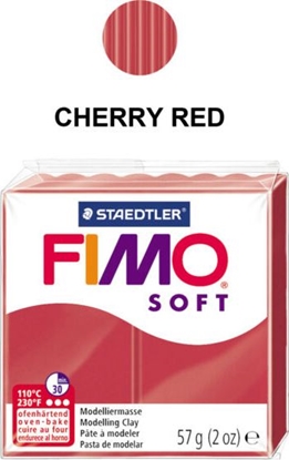 Picture of Fimo Masa plastyczna termoutwardzalna Soft winiowa czerwie 57g