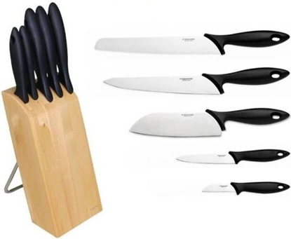 Attēls no Fiskars Essential 1023782 Knife Block with 5 Knives