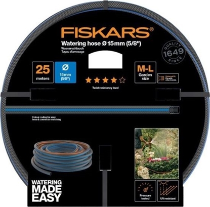 Изображение Fiskars wąż ogrodowy Q4, 15mm 5/8'' 25m (1027098)