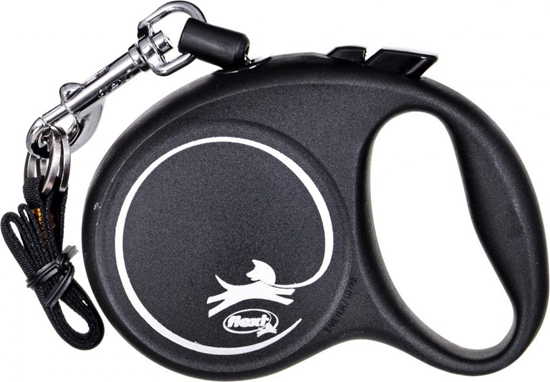 Изображение Flexi Smycz automatyczna Black Design XS linka 3 m kol. czarny