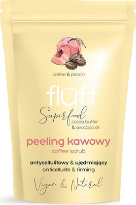 Attēls no Fluff Coffee Scrub peeling kawowy do ciaa Ujdrniajco Antycellulitowy Brzoskwinia 100g