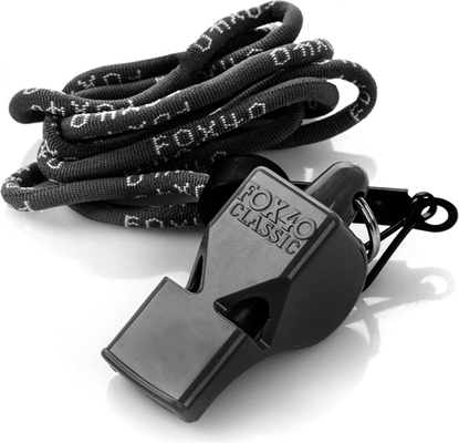 Picture of Fox40 Gwizdek Sdziowski ze sznurkiem Fox 40 Clasic czarny (38018)