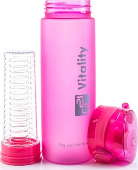 Picture of G21 Butelka z sitkiem róowa 600 ml