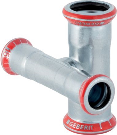 Picture of Geberit Czwórnik Mapress C-Stahl 90° 15mm (21504)