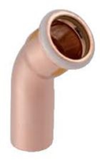 Изображение Geberit Kolano 45° Mapress Kupfer Gas jednokielichowe 28mm (34524)