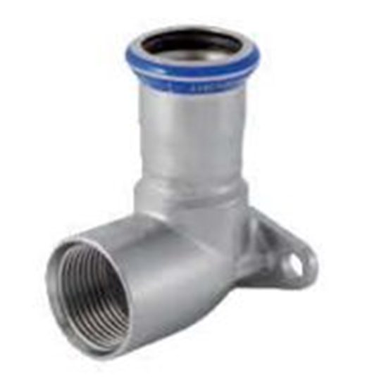 Изображение Geberit Podczenie armatury Mapress Edelstahl 90° z gwintem wewntrznym DN 12/15 (33403)