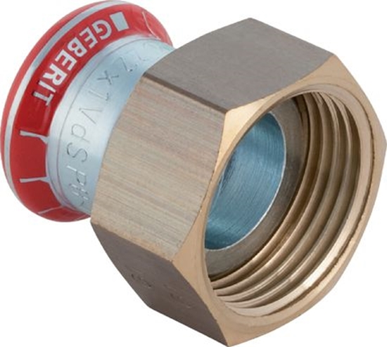 Изображение Geberit rubunek Mapress C-Stahl przejciowy do zaworów GW 18mm x 3/4" (25033)