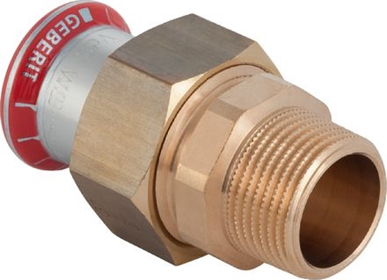 Изображение Geberit rubunek Mapress C-Stahl przejciowy GZ 18mm x 1/2" (25332)