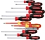 Attēls no Gedore Gedore Red 2K Screwdriver set XXL, 12 parts (red / black, incl. Phase tester)