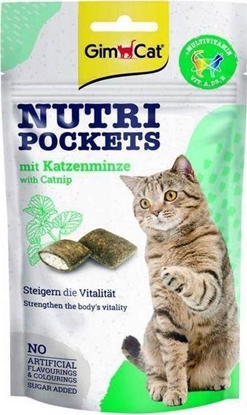 Attēls no Gimcat Nutri Pockets chrupice poduszeczki z kocimitk i witaminami 60g