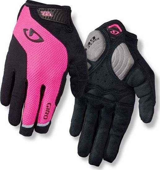 Picture of Giro Rkawiczki damskie Strada Massa Sg Lf dugi palec bright pink r.  S