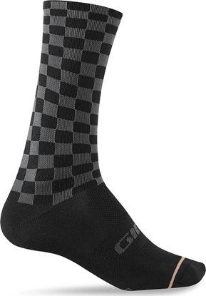 Attēls no Giro Skarpety GIRO COMP RACER HIGH RISE checkered peach roz. M (40-42)