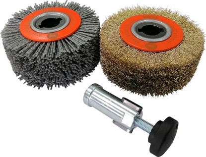 Изображение Glob Zestaw GS05-13 do postarzania drewna ze szczotkami o szerokoci 50 mm