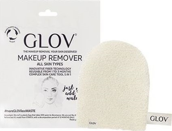 Изображение Glov GLOV_Makeup Remover Just Add Water rękawiczka do demakijażu Ivory