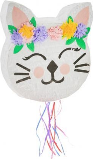 Picture of GoDan Piniata Kotek z kwiatami 33x35x7.5cm