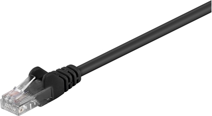 Picture of Goobay Kabel krosowy patchcord U/UTP kat. 5e CCA czarny 3m (68649)