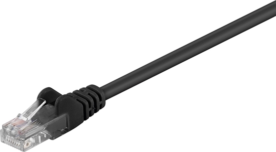 Picture of Goobay Kabel krosowy patchcord U/UTP kat. 5e CCA czarny 3m (68649)
