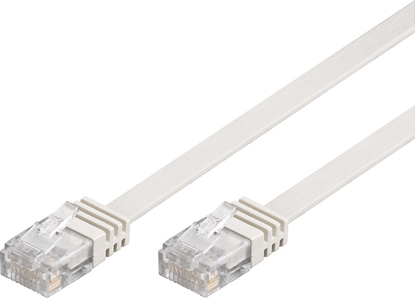 Picture of Goobay Kabel krosowy paski patchcord U/UTP kat. 5e biay 1m (93358)