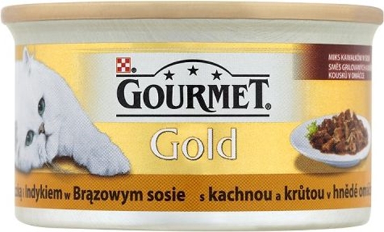 Picture of Gourmet Gold z kaczk i indykiem w brzowym sosie 85g
