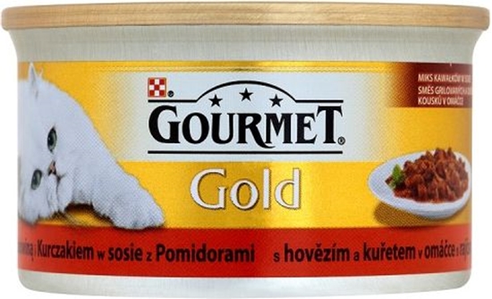 Picture of Gourmet Gold z woowin i kurczakiem w sosie z pomidorami 85g