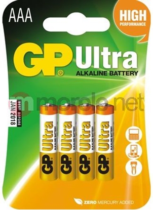 Изображение GP Bateria Ultra AAA / R03 4 szt.