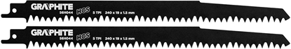 Picture of Graphite Brzeszczoty bagnetowe (Brzeszczot do piy szablastej, HCS, 240 x 19 x 1.5 mm, 5TPI, kpl. 2 szt.)