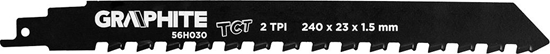 Picture of Graphite Brzeszczoty bagnetowe (Brzeszczot do piy szablastej, HM, 240 x 23 x 1.5 mm, 2TPI)