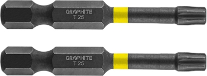 Attēls no Graphite Kocówka wkrtakowa (Bity udarowe TX25 x 50 mm, 2 szt.)