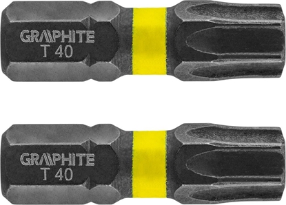 Attēls no Graphite Kocówka wkrtakowa (Bity udarowe TX40 x 25 mm, 2 szt.)