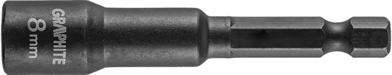 Изображение Graphite Nasadka magnetyczna (Nasadka udarowa, magnetyczna 8 x 65 mm)