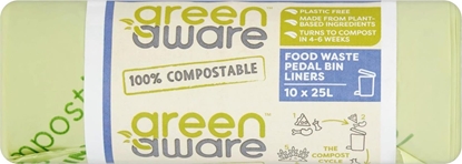 Picture of GreenAware GreenAware, Kompostowalne worki na odpady spożywcze 25L, 10 szt.