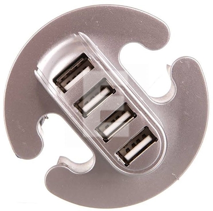 Picture of GTV HUB USB 4 porty srebrny (HB-USB-4X-80)