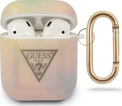 Изображение Guess Etui ochronne GUACA2TPUMCGG01 Tie&Dye Collection do AirPods 1/2 róowe